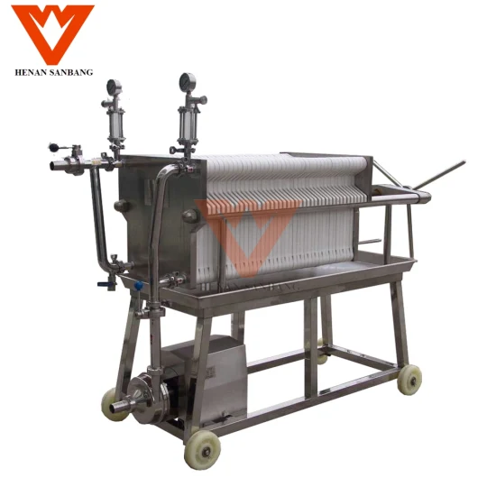 2-3t/D Wine Fine Filter Stainless Steel Plate and Frame Filter Press